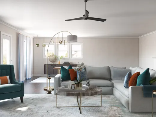 Living Room · Contemporary designed by Karen