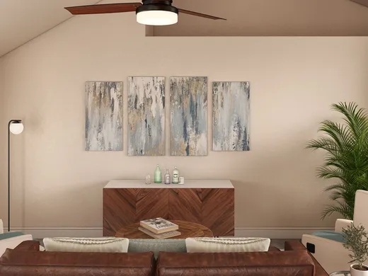 Living Room · Midcentury Modern designed by Emma