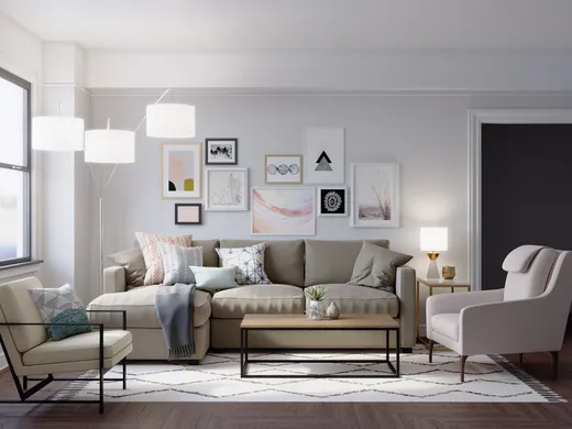Living Room · Glam designed by Natalie