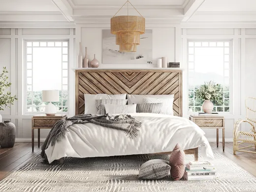 Bedroom · Bohemian designed by Havenly