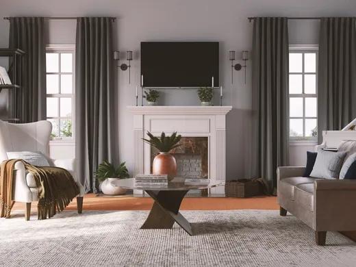 Living Room · Eclectic designed by Natalie
