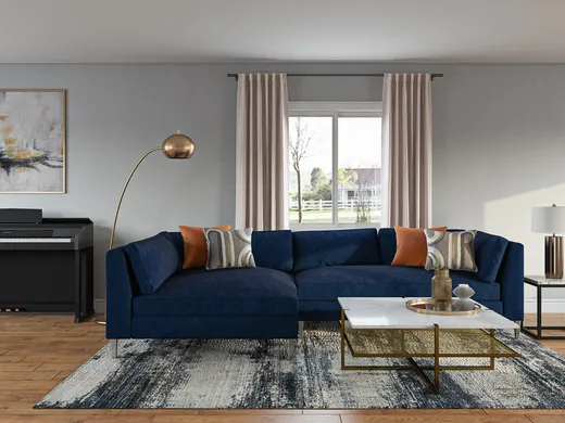 Living Room · Contemporary designed by Shauna
