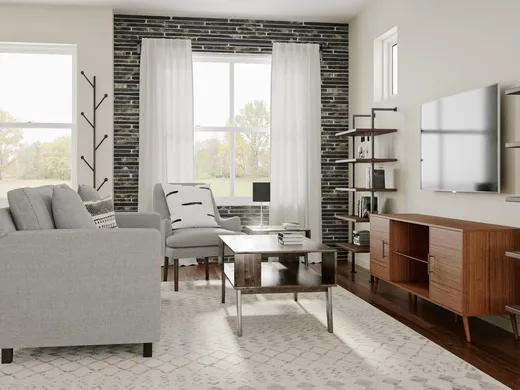 Living Room · Modern designed by Erin