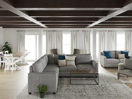 Living Room · Farmhouse designed by Camille
