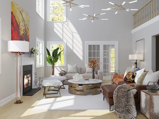 Living Room · Contemporary designed by Melisa