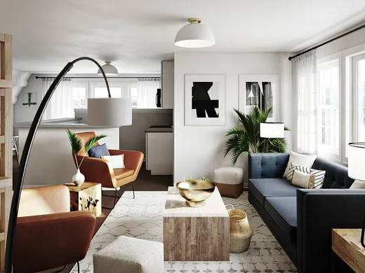 Living Room · Contemporary designed by Sydney