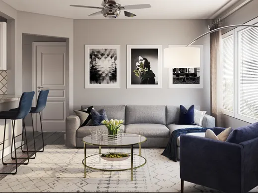 Living Room · Contemporary designed by Randi