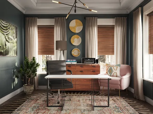 Office · Eclectic designed by Maria