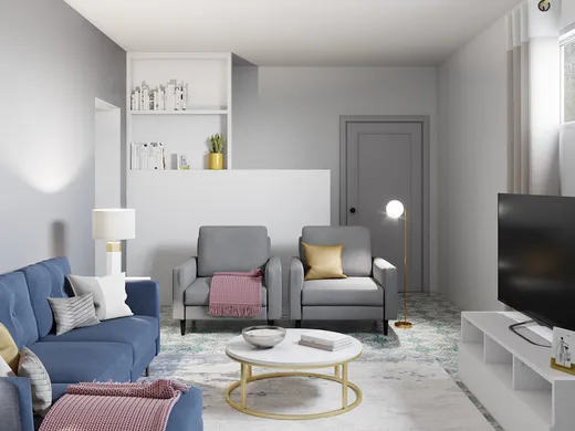 Living Room · Contemporary designed by Alina