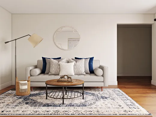 Living Room · Midcentury Modern designed by Laura