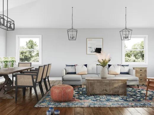 Living Room · Eclectic designed by Michelle