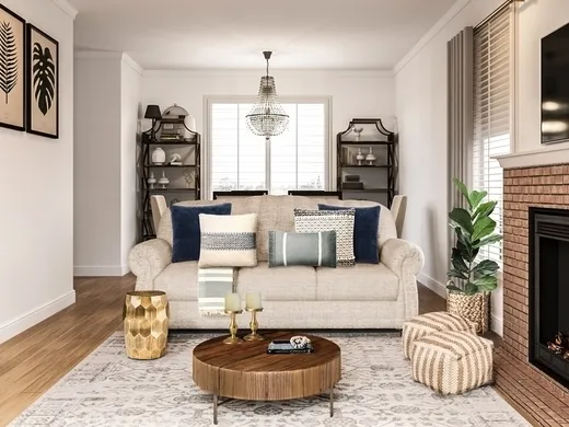 Living Room · Farmhouse designed by Julieta