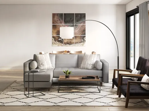Living Room · Industrial designed by Laura