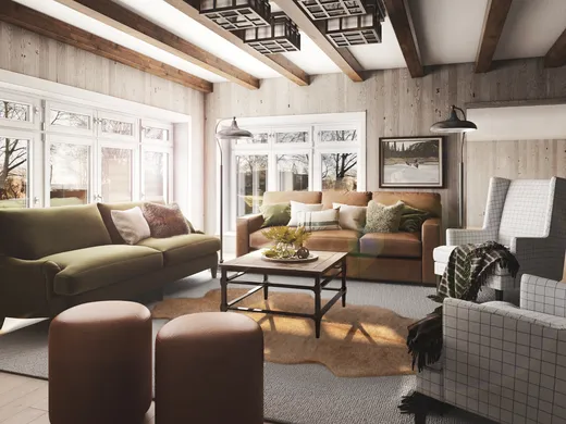 Living Room · Traditional designed by Stacy