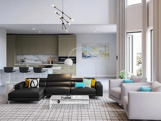 Living Room · Contemporary designed by Christina