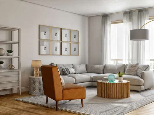 Living Room · Transitional designed by Kate