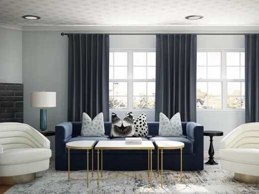 Living Room · Glam designed by Abi