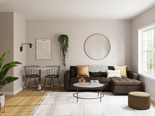 Living Room · Eclectic designed by Leslie