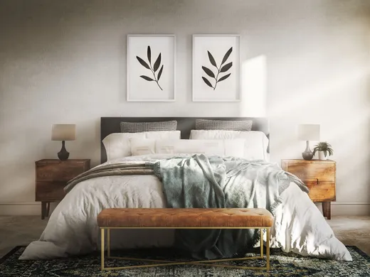 Bedroom designed by Robyn