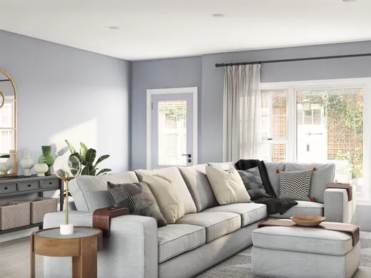 Living Room · Midcentury Modern designed by Whitney