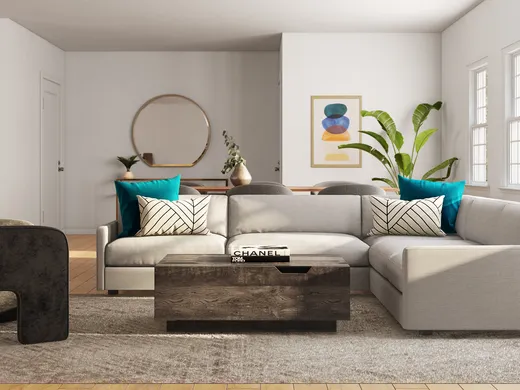 Living Room · Glam designed by Sarah