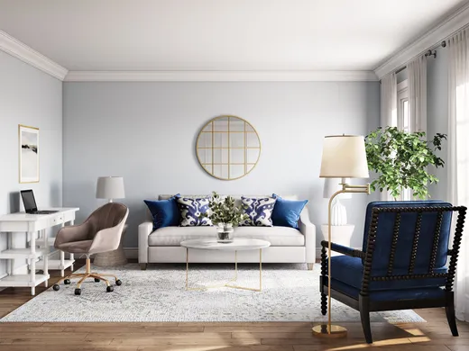 Living Room · Transitional designed by Paige