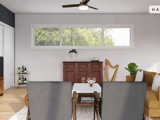 Living Room · Midcentury Modern designed by Carolyn