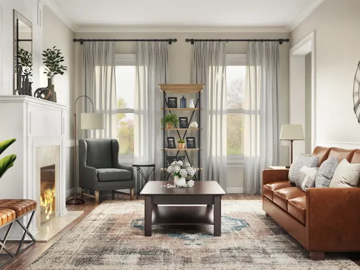 Living Room · Farmhouse designed by Whitney