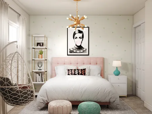 Bedroom · Glam designed by Kacey