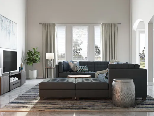 Living Room · Traditional designed by Cathrine