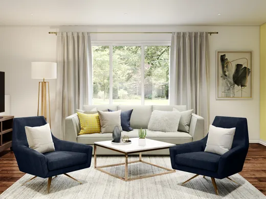 Living Room · Contemporary designed by Karen