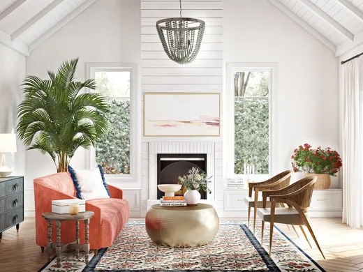 Living Room · Eclectic designed by Heather