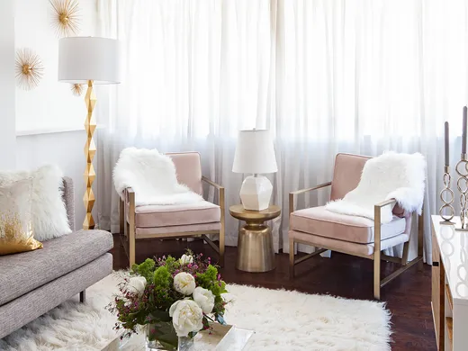 Living Room · Glam designed by Elizabeth