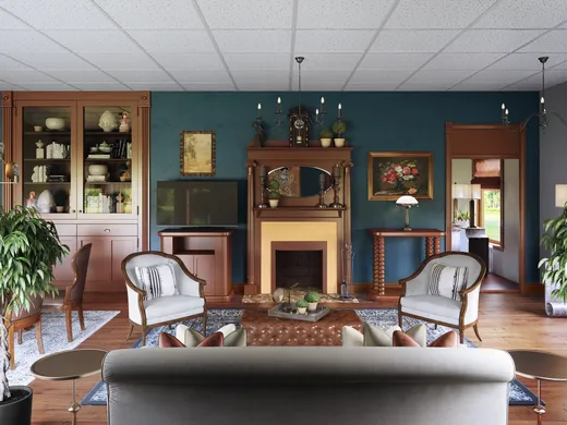 Living Room · Traditional designed by Levi