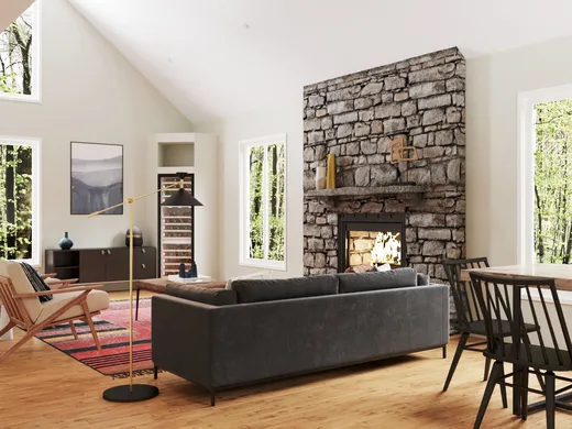 Living Room · Contemporary designed by Michelle