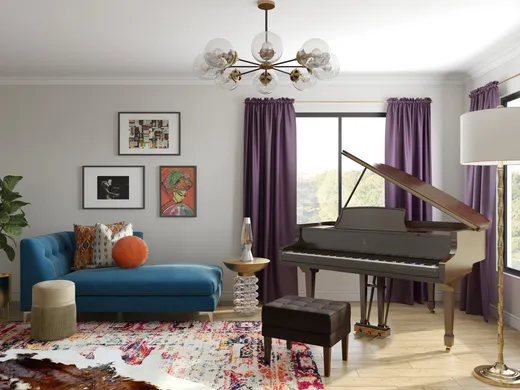 Living Room · Eclectic designed by Alexandra