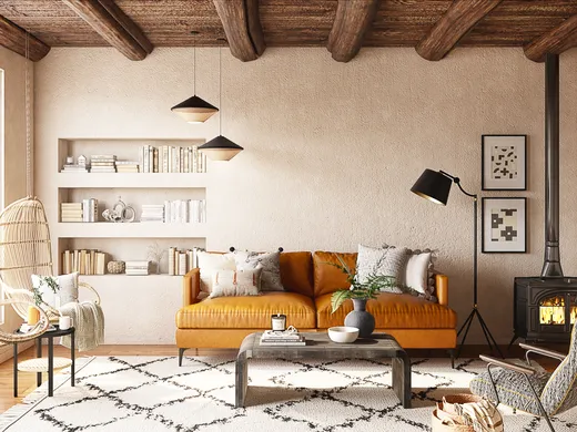 Living Room · Eclectic designed by Heather