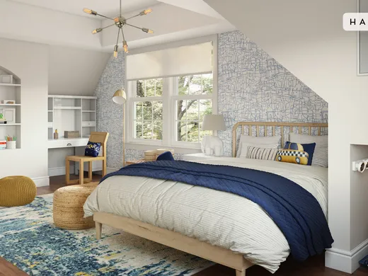 Bedroom · Transitional designed by Sydney