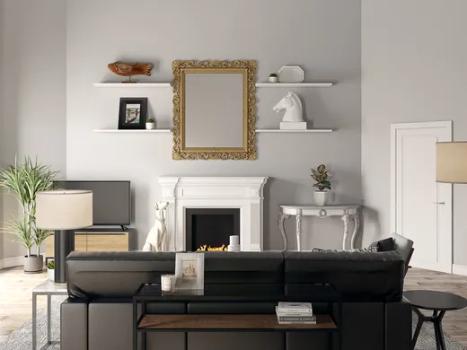 Living Room · Contemporary designed by Amy