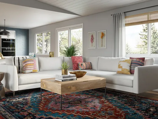 Living Room · Eclectic designed by Gretchen