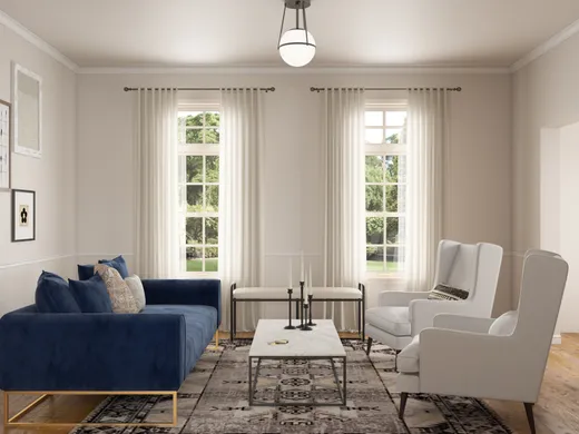 Living Room · Transitional designed by Michelle