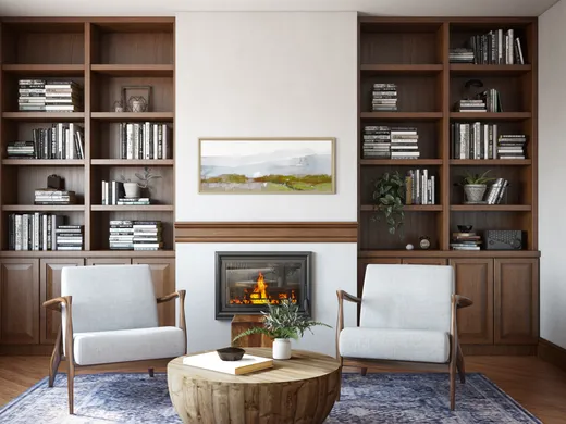 Living Room · Midcentury Modern designed by Sydney