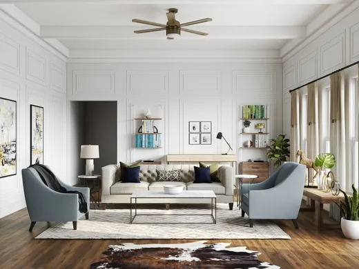 Living Room · Contemporary designed by Brianne