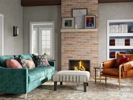Living Room · Eclectic designed by Adrian