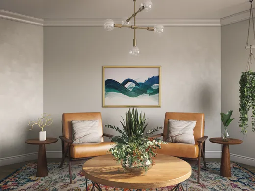 Living Room · Glam designed by Carly