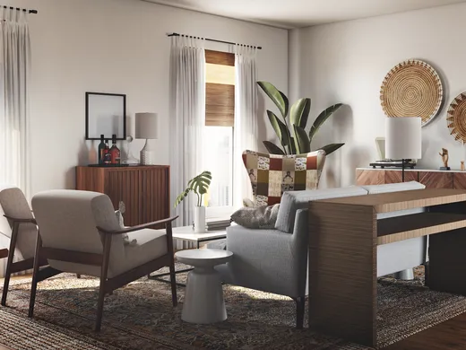 Living Room · Bohemian designed by Abby