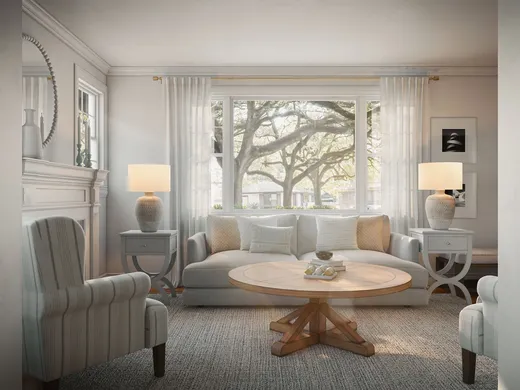 Living Room · Coastal designed by Heather