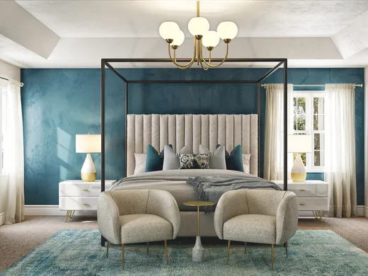 Bedroom · Glam designed by Ghianella