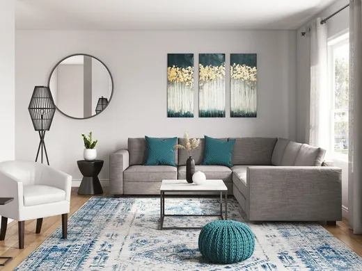Living Room · Eclectic designed by Leslie