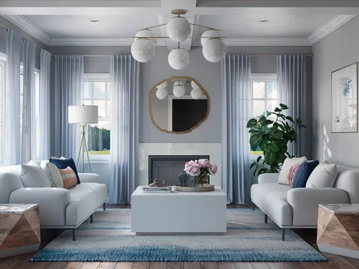Living Room · Contemporary designed by Fendy